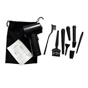 Rechargeable Electric Air Duster Compressed Air Blower Attachments Case & Manual